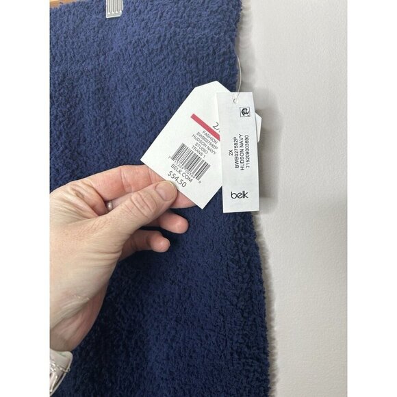 Wonderly Studio Fleece Lounge Pants Pull On Pajama Blue Soft Fuzzy Size 2X NWT - Picture 4 of 11